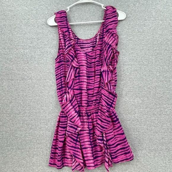 Victorias Secret Dress Womens Small Pink Tie Dye Mini Sleeveless Cover Up Beach - Picture 3 of 12